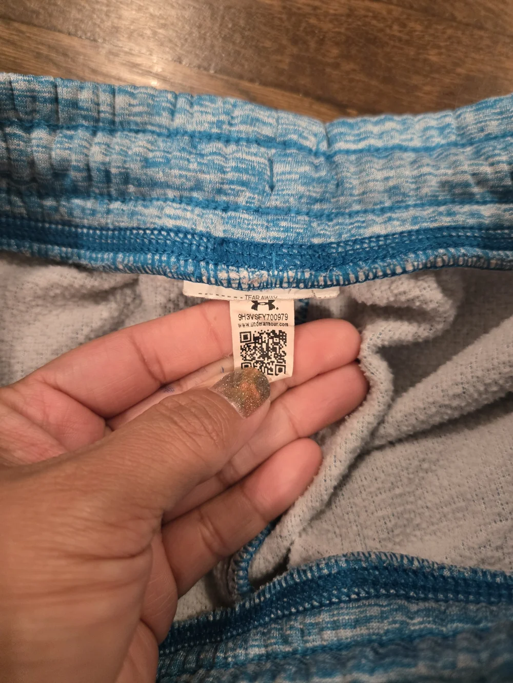 Under Armour Kids Light Blue Heather Joggers with Logo